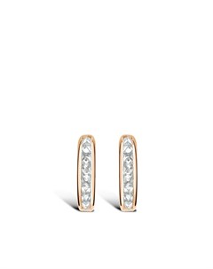 Серьги кольца RockChic из розового золота с бриллиантами Pragnell