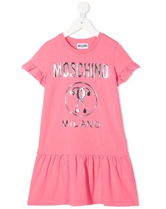 Платье из джерси с логотипом Moschino kids