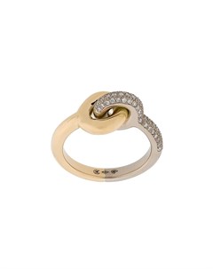 Золотое кольцо Maxi Twin Pave с бриллиантами Charlotte chesnais