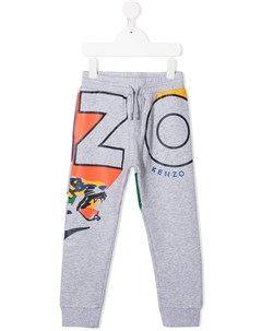 Спортивные брюки с принтом Tiger и логотипом Kenzo kids