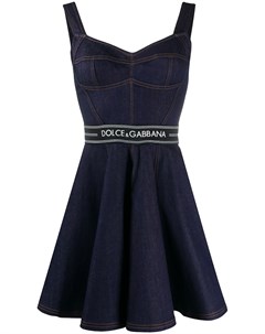 Расклешенное джинсовое платье мини Dolce&gabbana