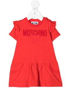Платье из джерси с логотипом Moschino kids