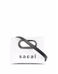 Сумка тоут размера мини с логотипом Sacai