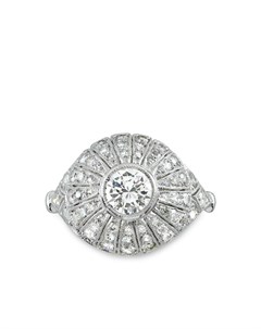 Платиновое кольцо Art Deco с бриллиантами Pragnell vintage