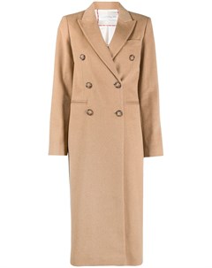 Длинное двубортное пальто Victoria beckham