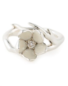 Серебряное кольцо Cherry Blossom с бриллиантом Shaun leane