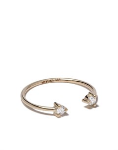 Открытое кольцо из желтого золота с бриллиантами Mizuki