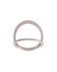 Двойное кольцо из белого золота Delfina delettrez