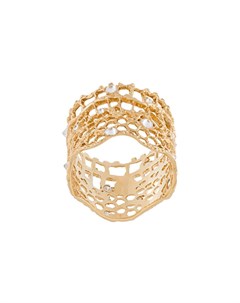 Кольцо Vintage Lace из желтого золота с бриллиантами Aurelie bidermann