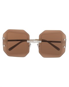 Солнцезащитные очки в массивной оправе Marni eyewear