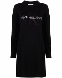 Платье джемпер с монограммой Calvin klein jeans
