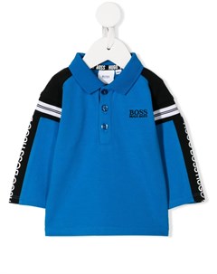 Рубашка поло с логотипом и полосками Boss kidswear