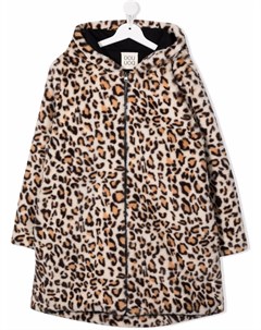 Пальто из искусственного меха с леопардовым принтом Douuod kids