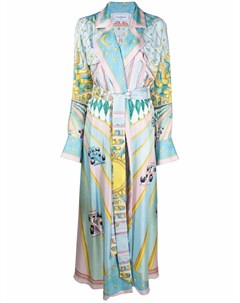 Платье миди с графичным принтом Casablanca
