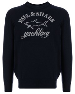 Джемпер вязки интарсия с логотипом Paul & shark