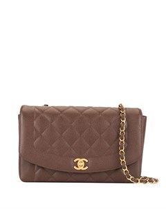 Стеганая сумка на плечо Diana с ремнем цепочкой Chanel pre-owned