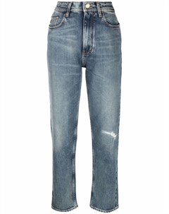 Укороченные джинсы с эффектом потертости Jacob cohen