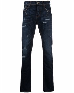 Узкие джинсы с эффектом потертости Les hommes