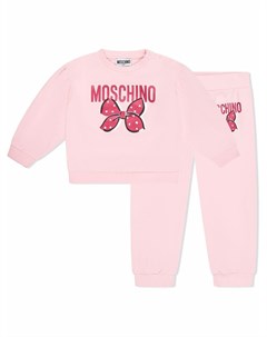 Комплект из толстовки и брюк с логотипом Moschino kids