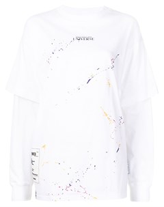 Многослойная футболка с эффектом разбрызганной краски Izzue