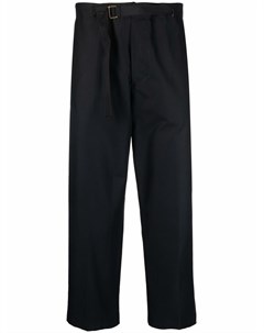Укороченные брюки широкого кроя с поясом Costumein