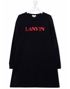 Платье с логотипом Lanvin enfant