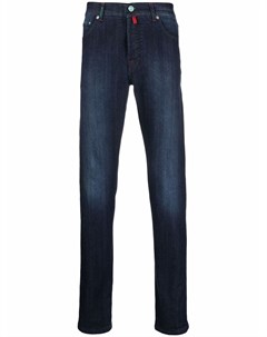 Прямые джинсы с эффектом потертости Kiton