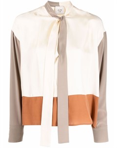Шелковая блузка в стиле колор блок Alysi