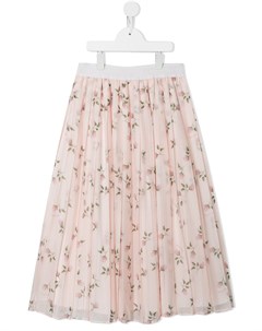 Плиссированная юбка с цветочным узором Monnalisa