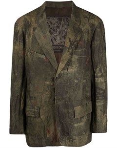 Однобортный пиджак с графичным принтом Ziggy chen