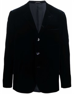 Бархатный пиджак на пуговицах Giorgio armani