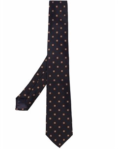 Шелковый галстук с цветочной вышивкой Tagliatore