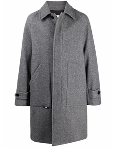 Однобортное пальто с потайной застежкой Msgm