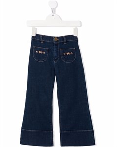 Расклешенные джинсы Elisabetta franchi la mia bambina