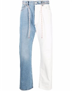 Двухцветные джинсы прямого кроя Aries