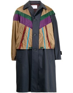 Пальто в стиле колор блок Kolor