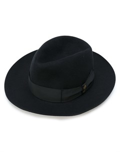 Шляпа федора с лентой в тон Borsalino