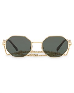 Солнцезащитные очки в геометричной оправе с цепочкой Valentino eyewear