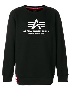 Толстовка с нашивкой логотипом Alpha industries