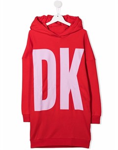 Платье с капюшоном и логотипом Dkny kids