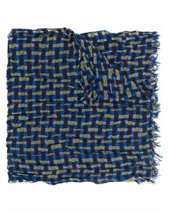 Объемный шарф с графичным принтом Yohji yamamoto