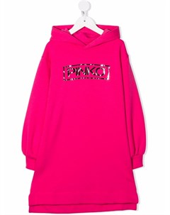Платье с капюшоном и логотипом Pinko kids