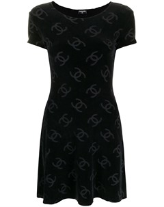Короткое платье 1990 х годов с логотипом Chanel pre-owned