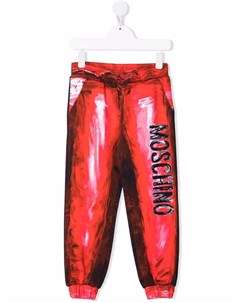 Спортивные брюки с эффектом тромплей Moschino kids