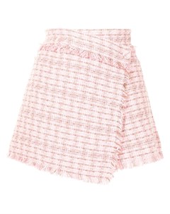 Твидовая юбка шорты с запахом Msgm