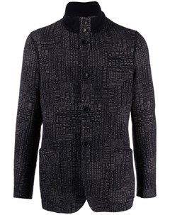 Однобортный пиджак с абстрактным принтом Giorgio armani