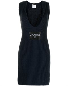 Трикотажное платье 2008 го года с глубоким вырезом Chanel pre-owned