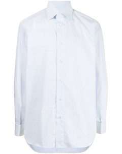Полосатая рубашка со срезанным воротником Brioni