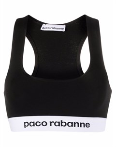 Бралетт с U образным вырезом и логотипом Paco rabanne