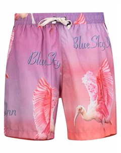 Плавки шорты с принтом Blue sky inn